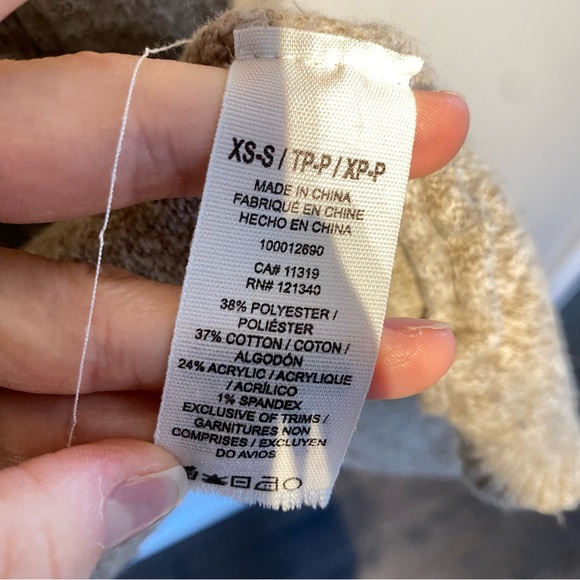 Garage Long Soft Cardigan / Beige / XS-S - Picture 8 of 9